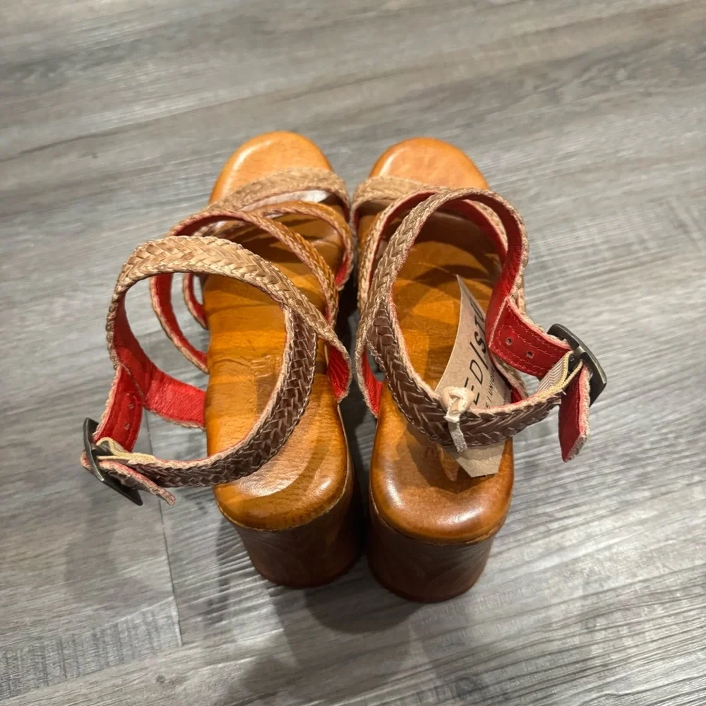 Bed Stu Voicing Braided Leather Platform Sandals